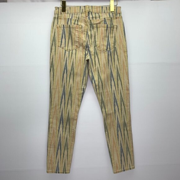 Ann Taylor Loft Jeans Size 27 Ankle Skinny Multi Color Ikat - Picture 10 of 10